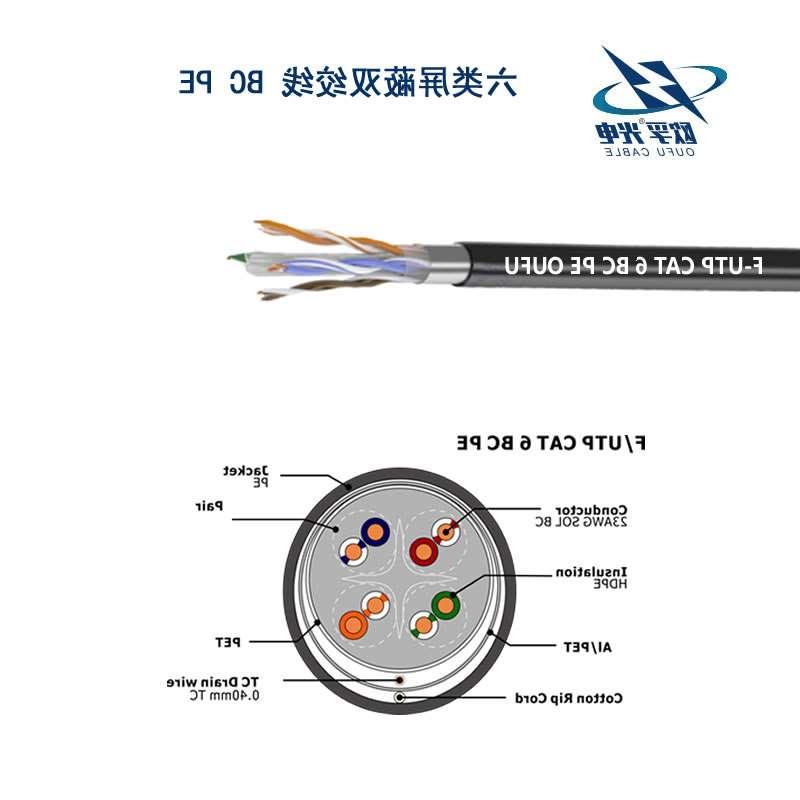 赤峰市F/UTP6类4对屏蔽室外电缆(23AWG)